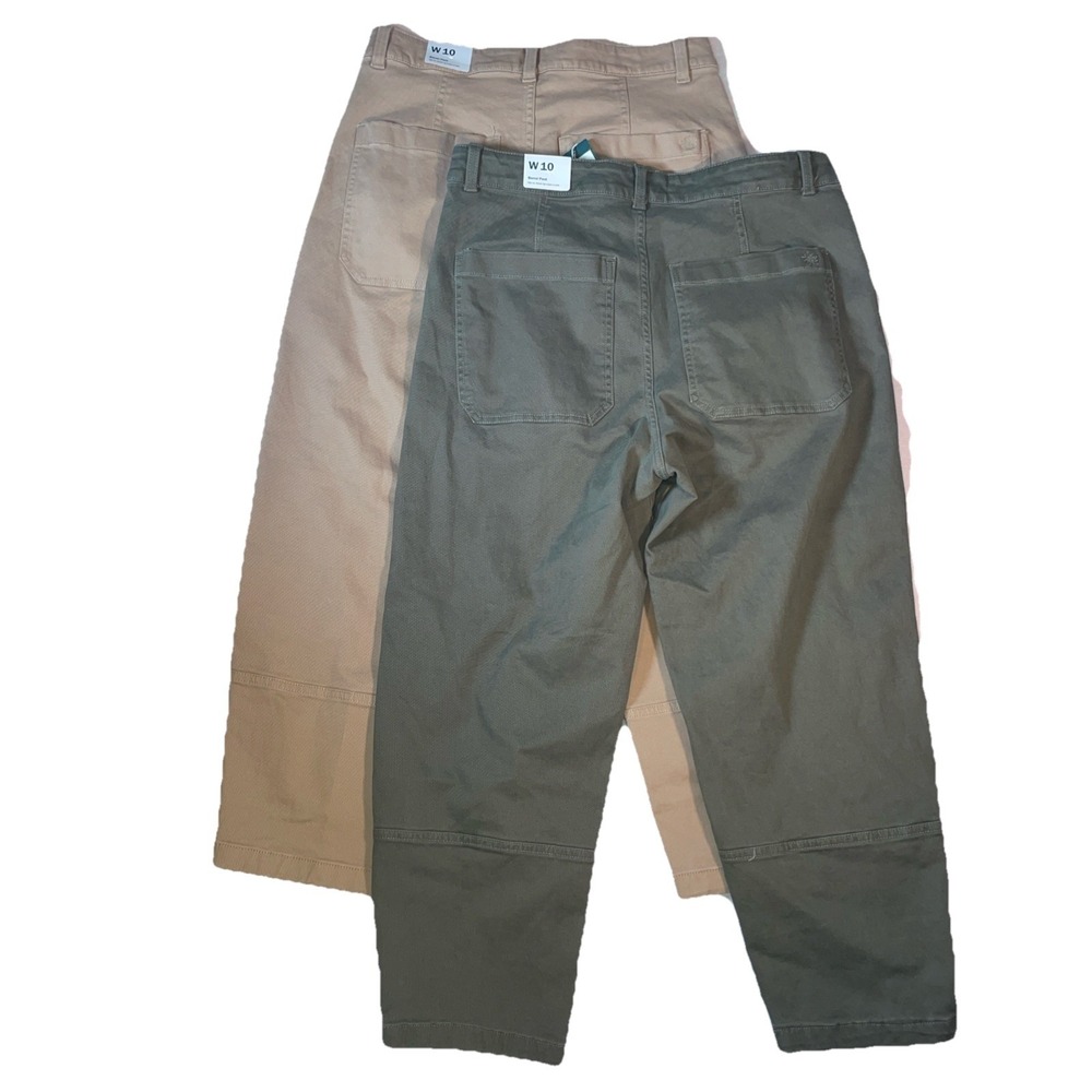Lot Of 2 Alpine Design Women's SIZE 10 Barrel Pant in Sahara Sand &‎ Olive- NWT